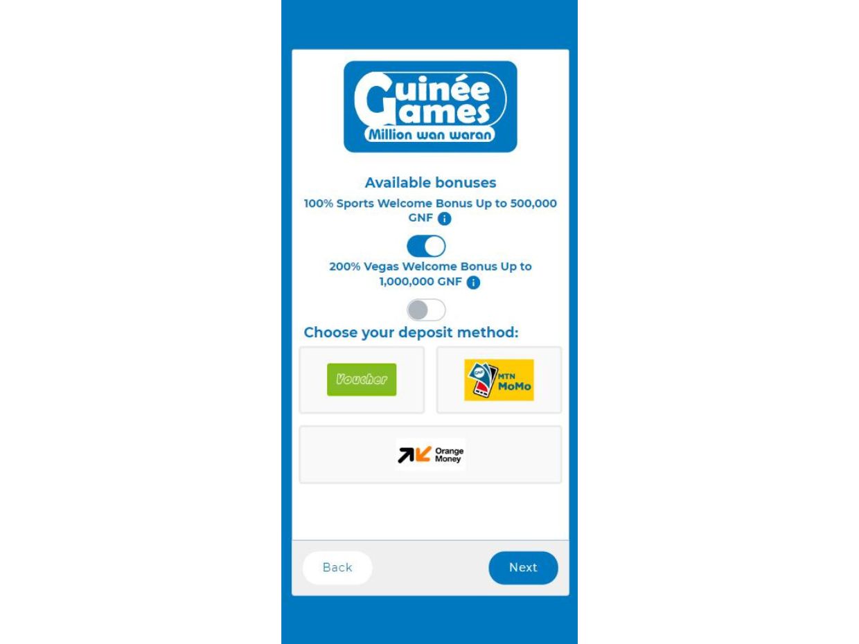 GuineeGames Mobile – Easy Deposit Options On The Go GuineeGames Mobile Version For Quick Deposits