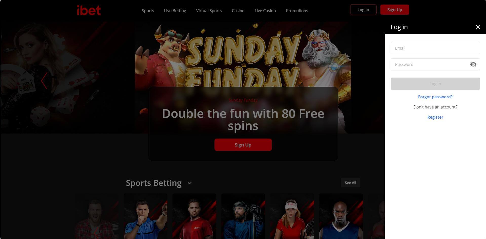 iBet Login Page User Signing Into iBet Account
