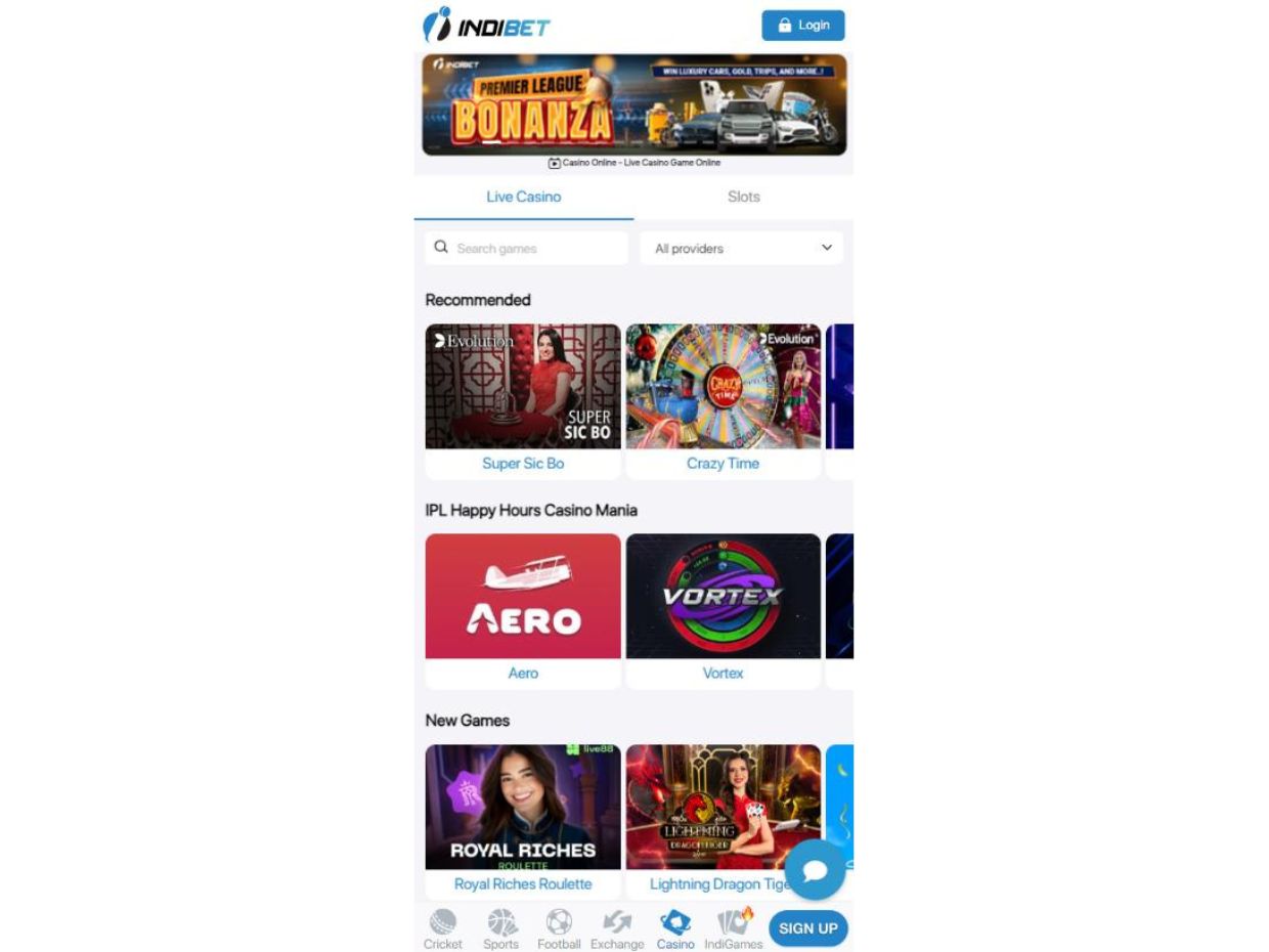 Indibet Mobile Casino Experience Enjoy Gaming on Indibet Mobile Casino
