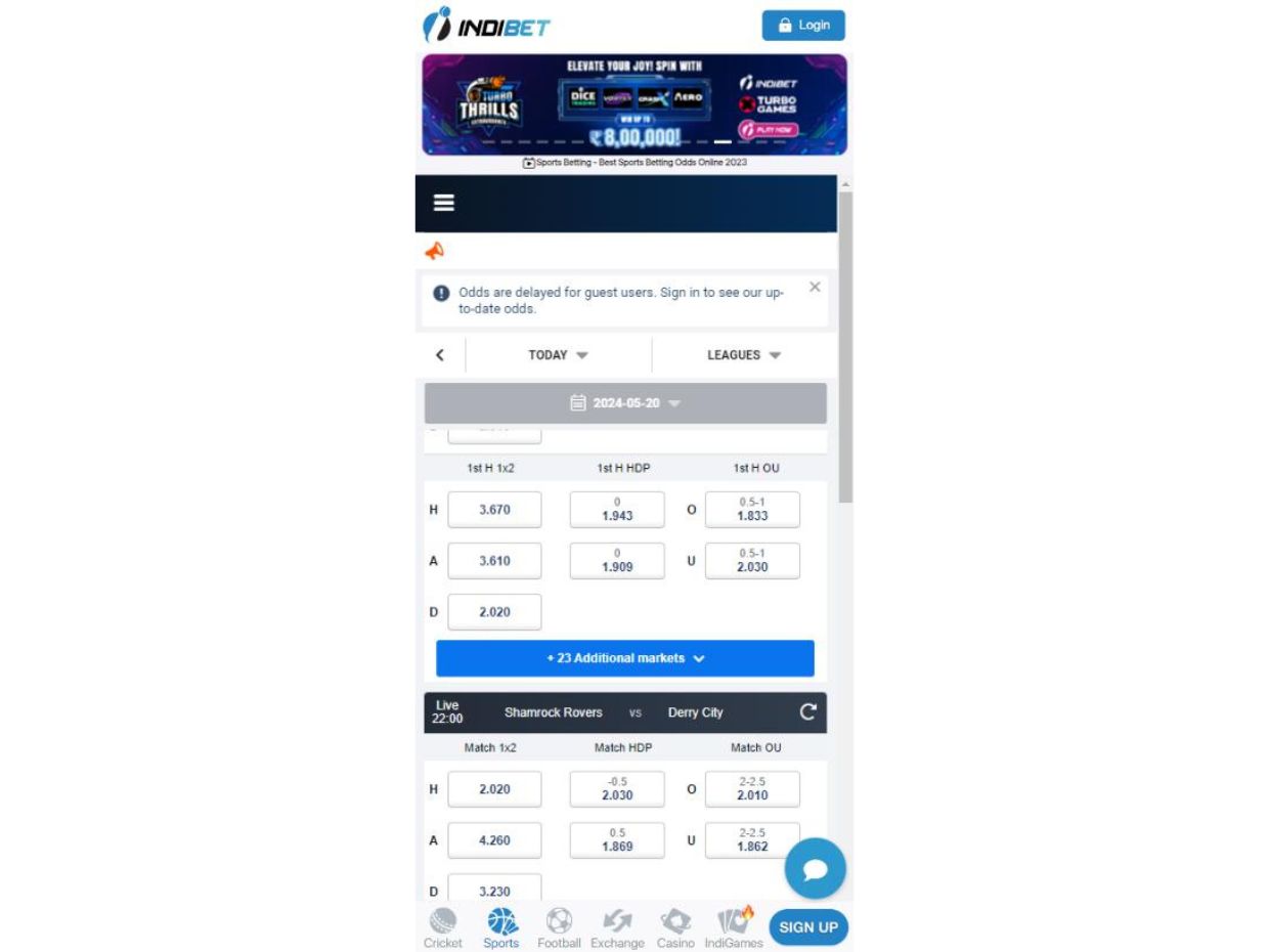 IndiBet Mobile Review IndiBet Mobile Site Overview