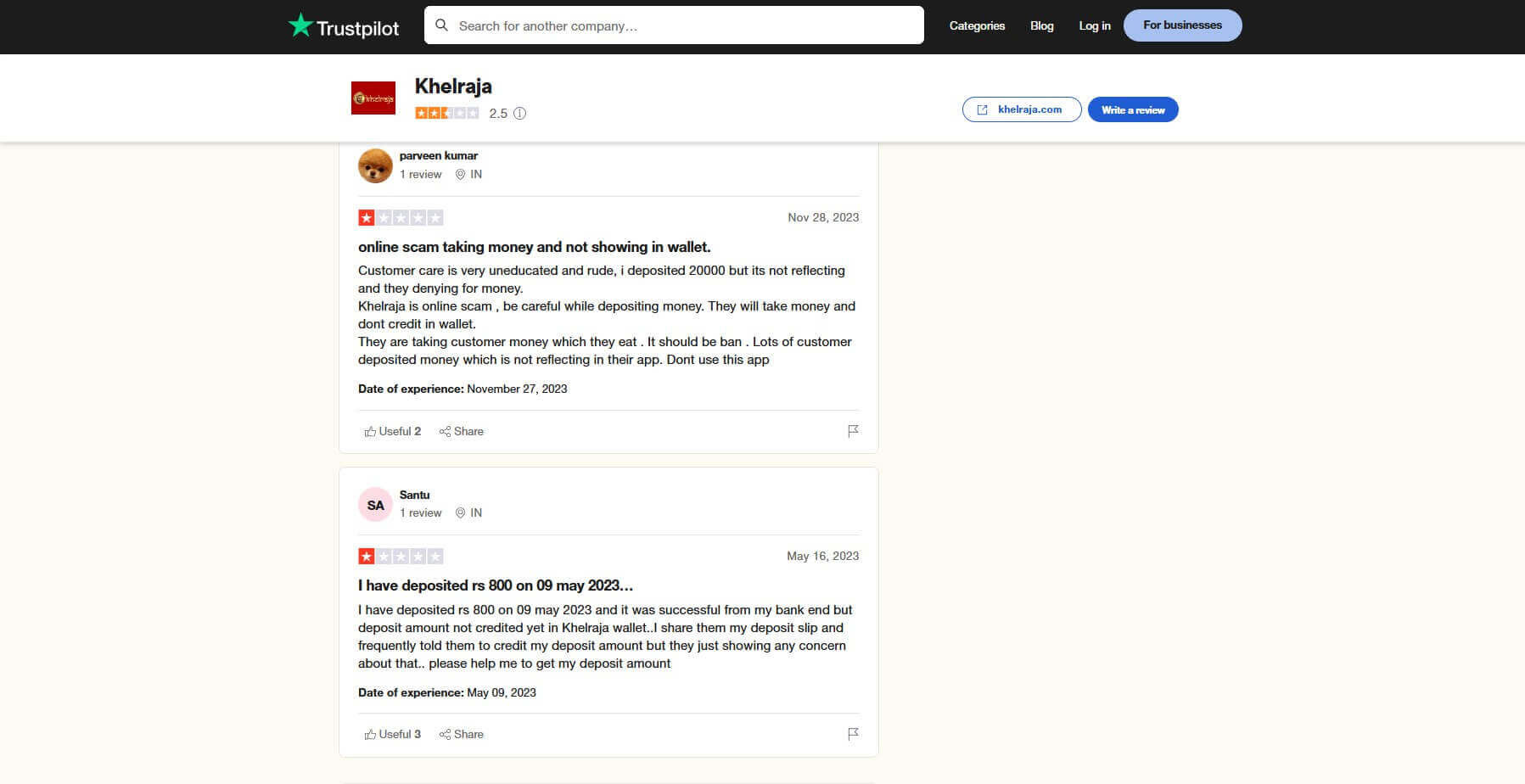 Khelraja Trustpilot User Reviews Trustpilot User Reviews Khelraja