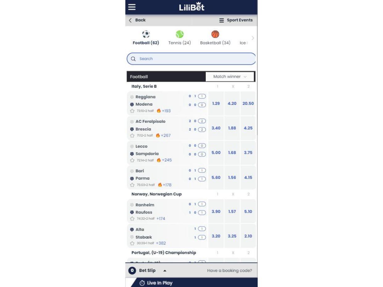 LiliBet Mobile – Enjoy Live Betting On The Go LiliBet Mobile Version For Seamless Live Betting Action
