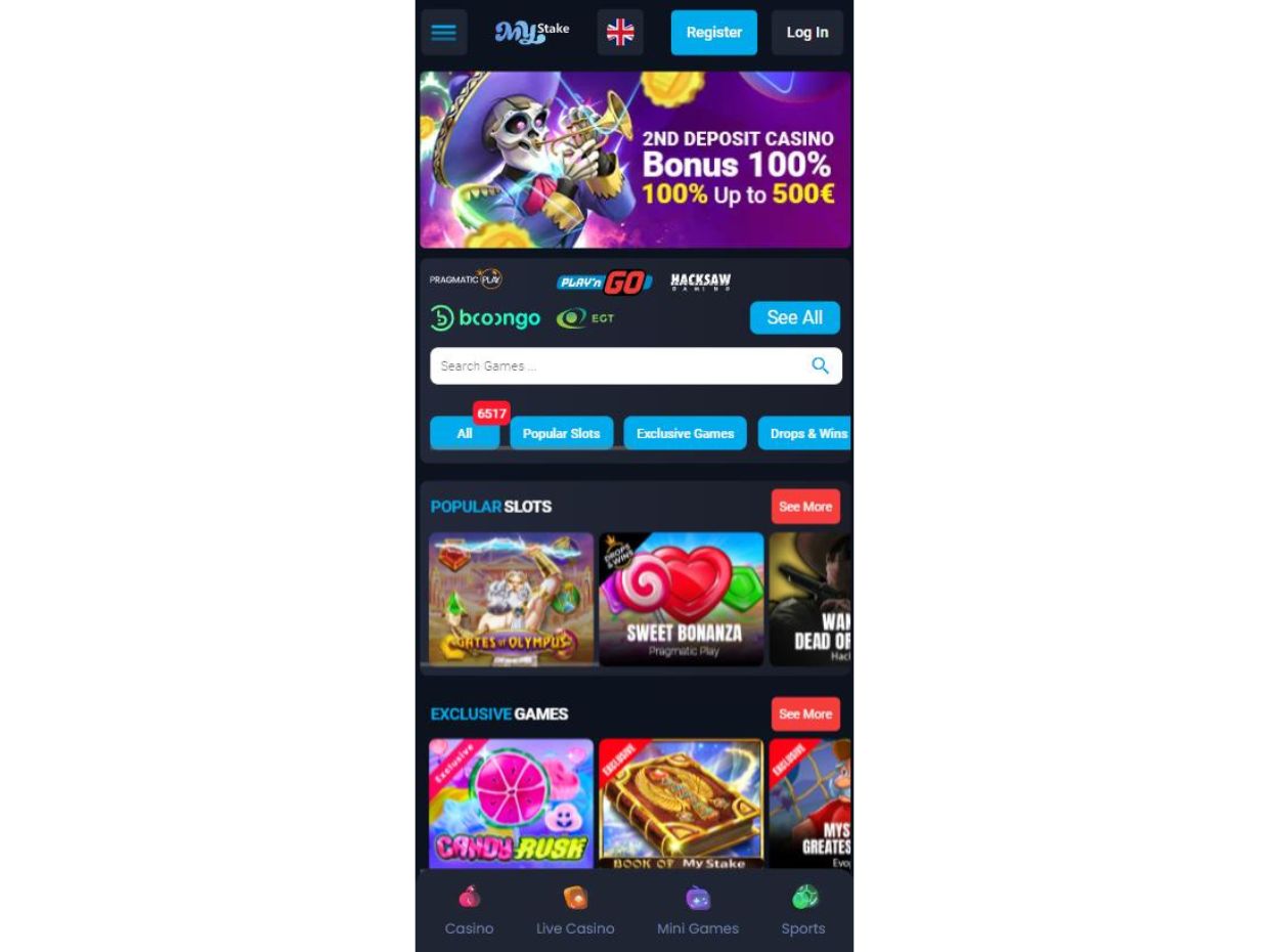 Mystake Mobile Casino Playing Casino Games On Mystake