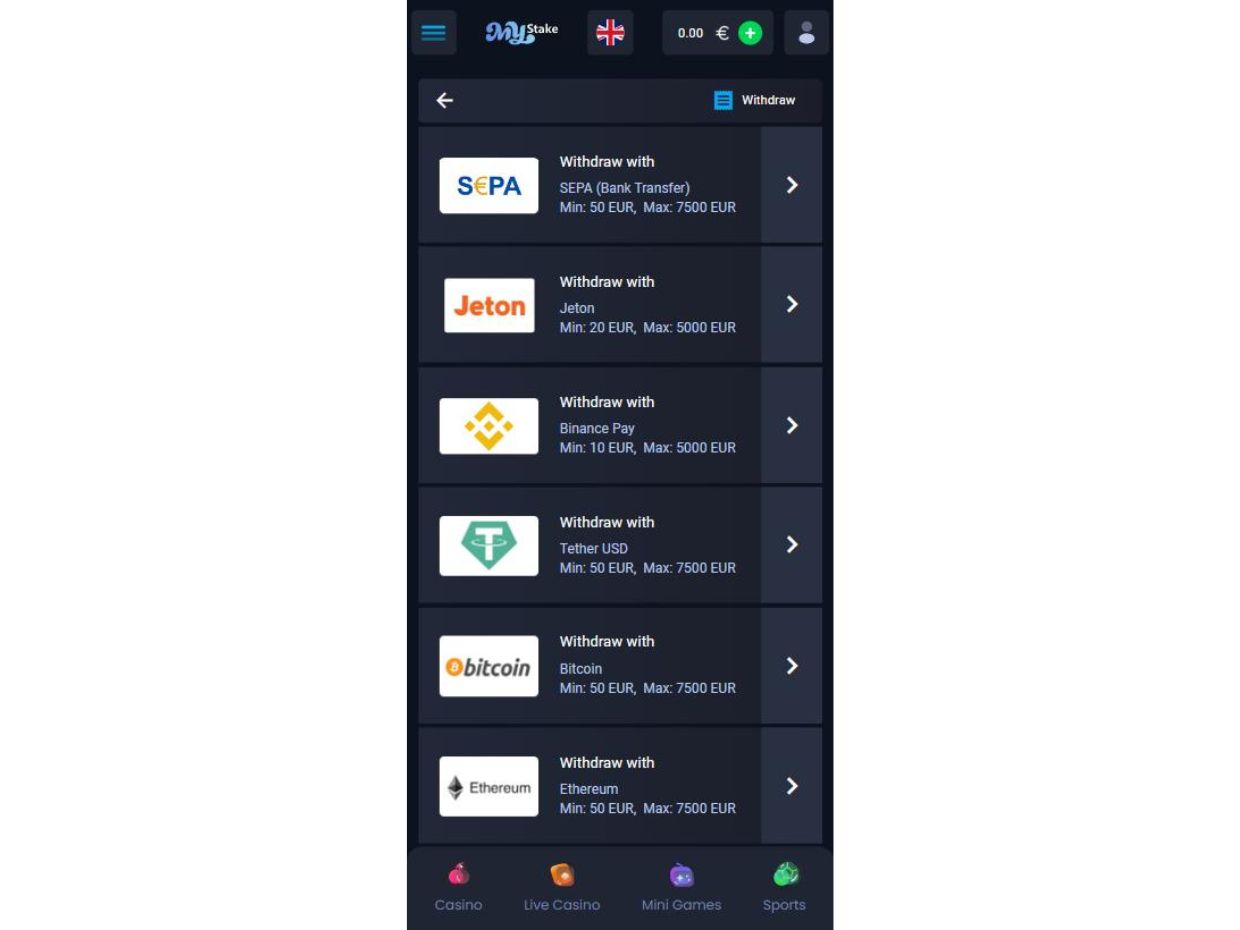 MyStake Mobile Withdrawal How To Withdraw Funds On MyStake Mobile