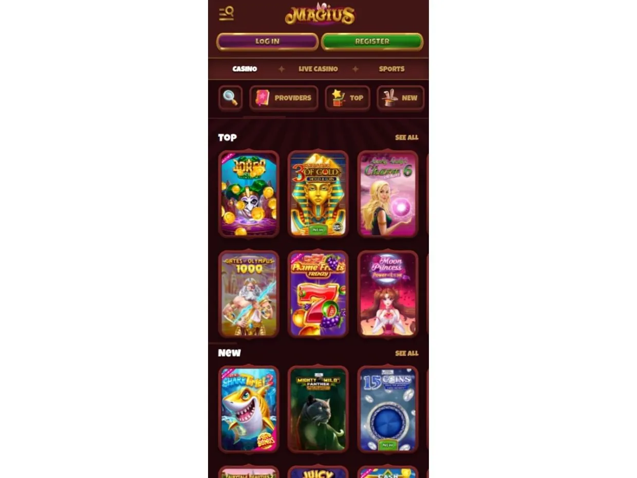 Magius Mobile Casino Mobile Casino Magius