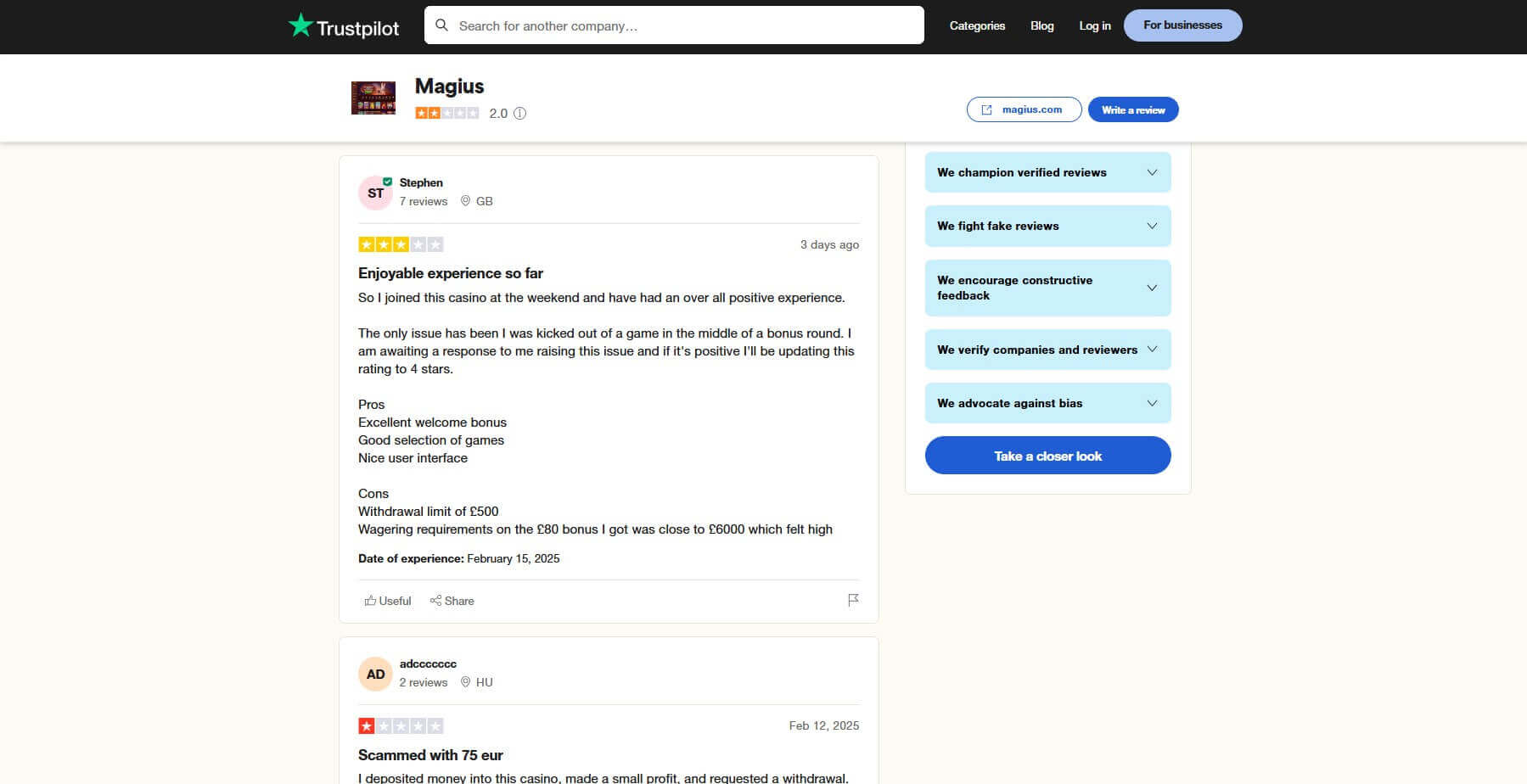 Magius Trustpilot Reviews Trustpilot Reviews Magius