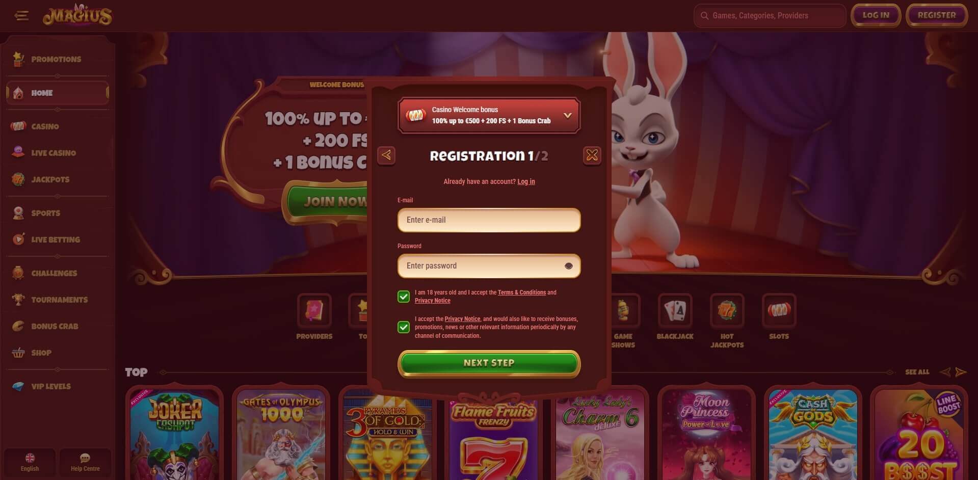 Magius Sign Up Sign Up Magius