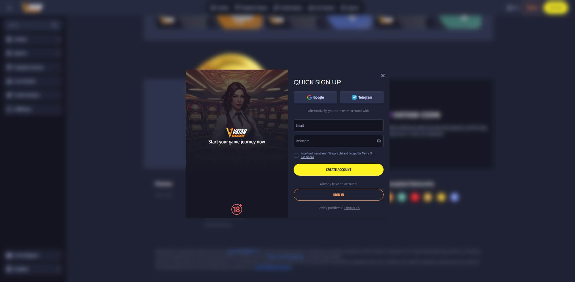 Vatan Game: Sign Up and Start Your Adventure