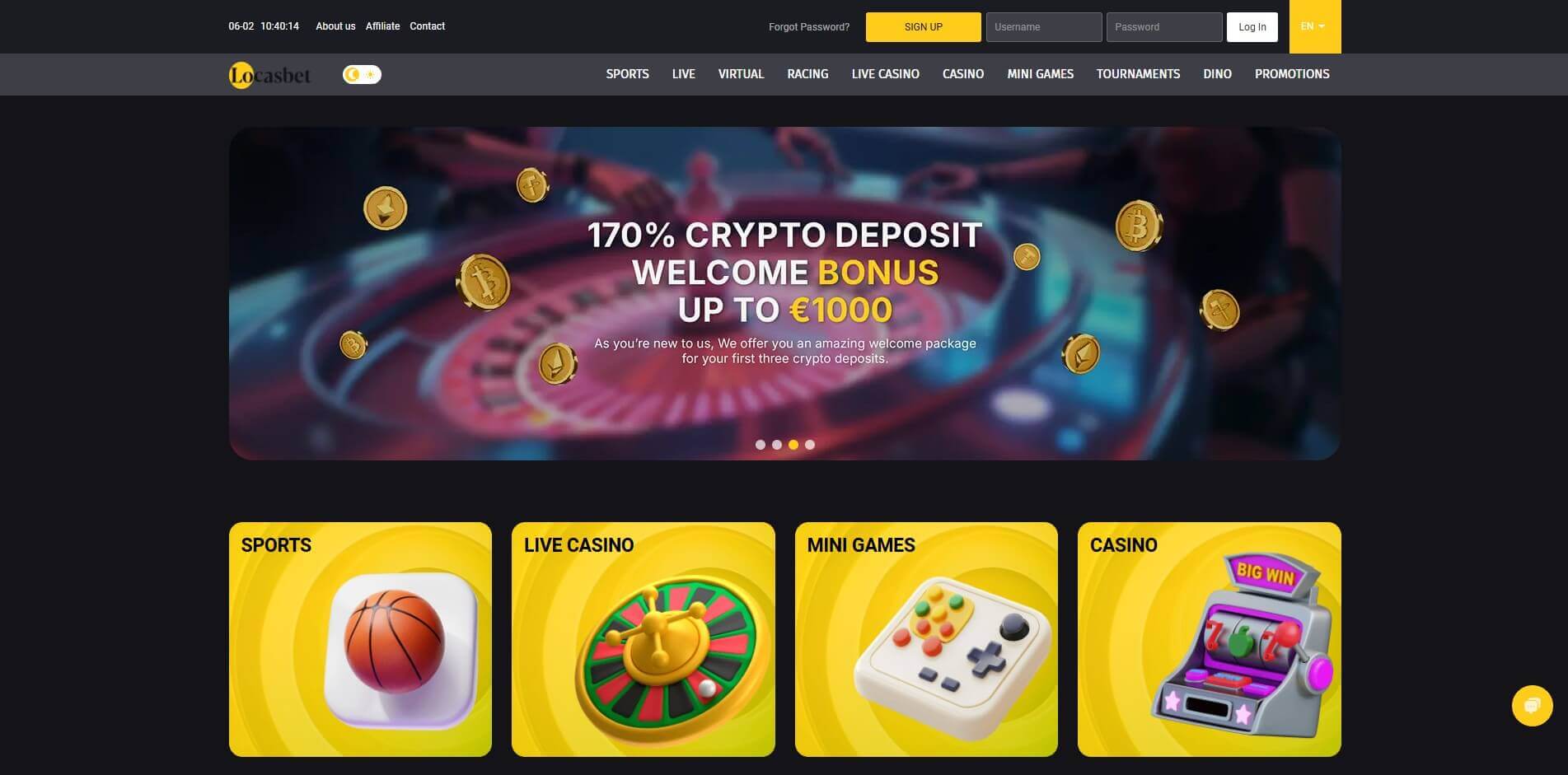 Start Page Locasbet