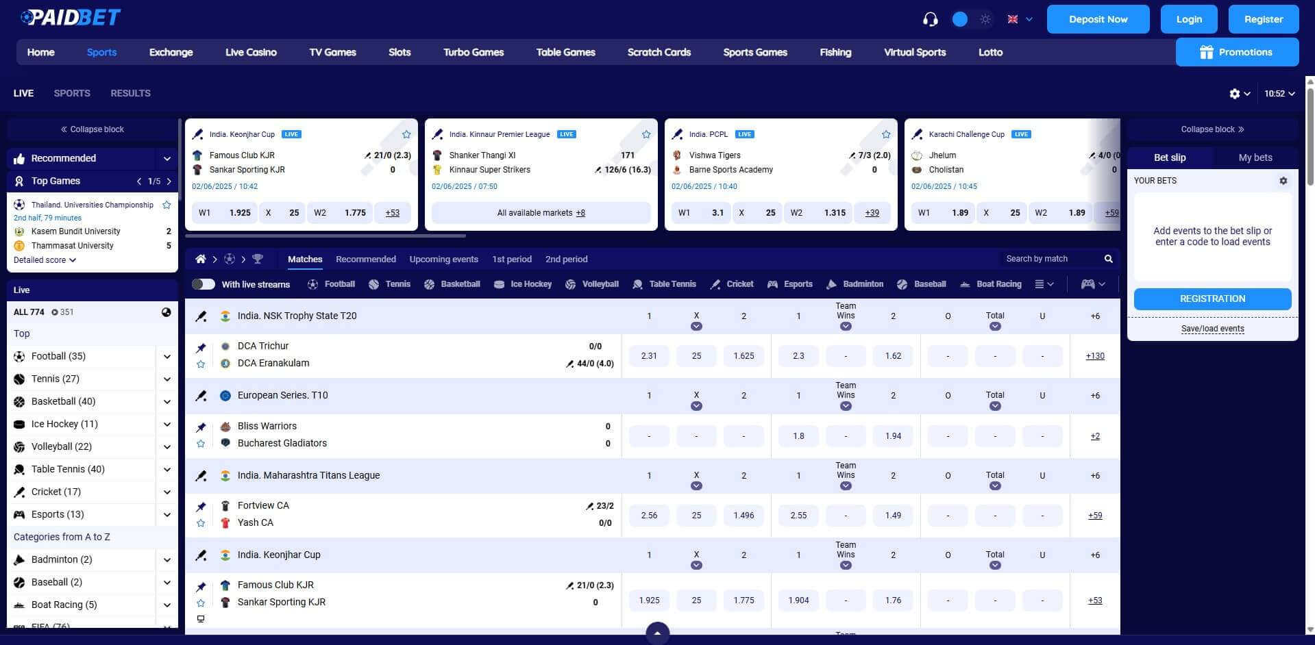 PaidBet Live Betting Live Betting PaidBet