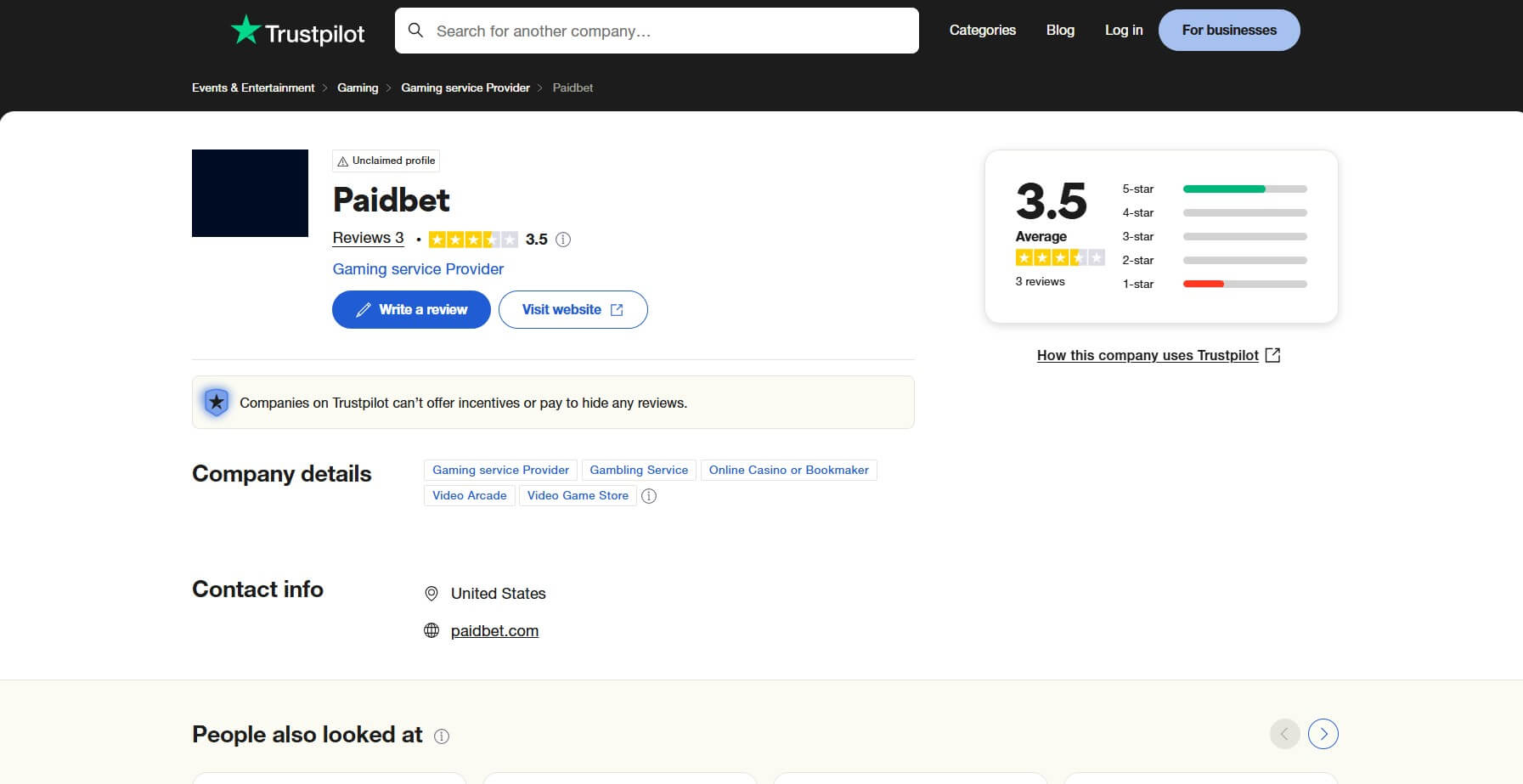 Reviews Paidbet