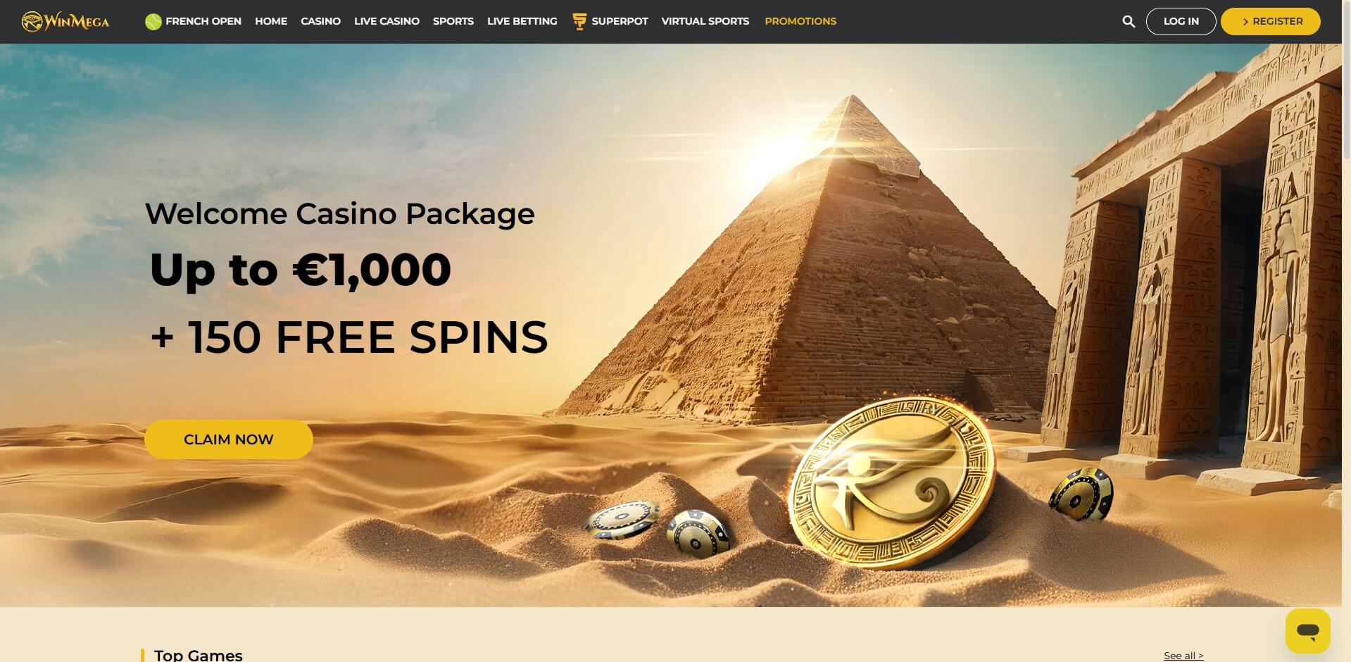 Winmega Start Page