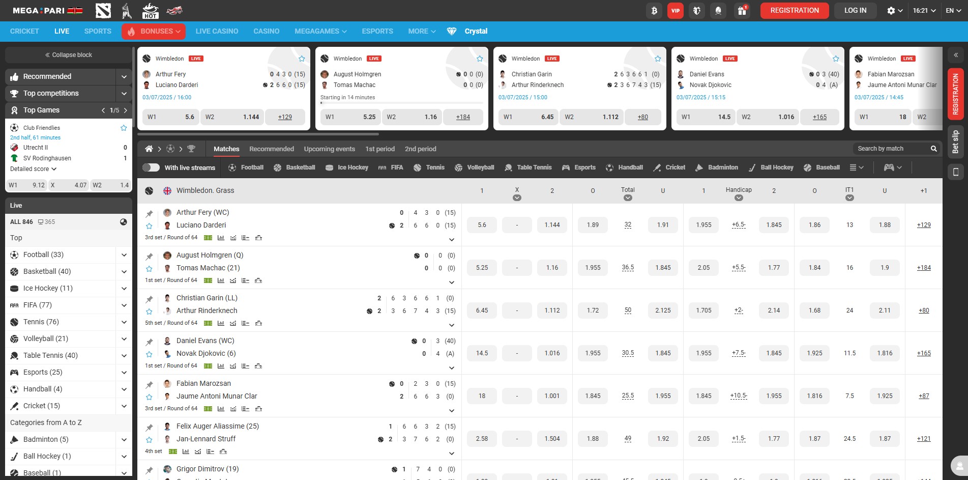 Megapari Kenya Live Betting