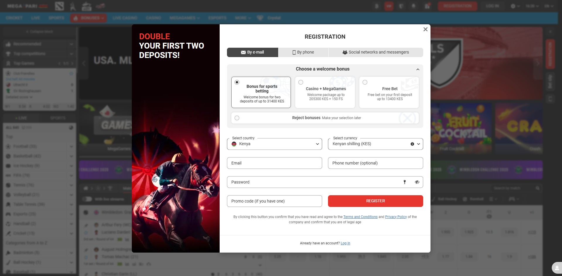 Megapari Kenya Sign up