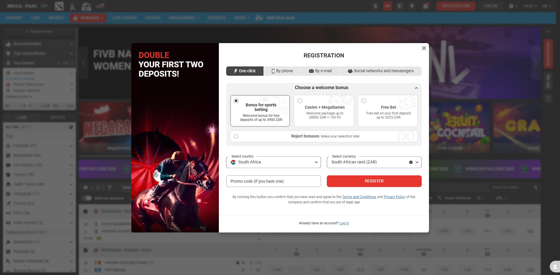 Megapari Sign Up in South Africa