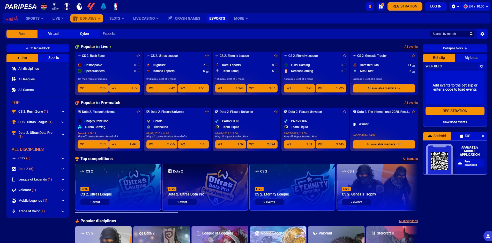 Paripesa Kenya Esports Betting