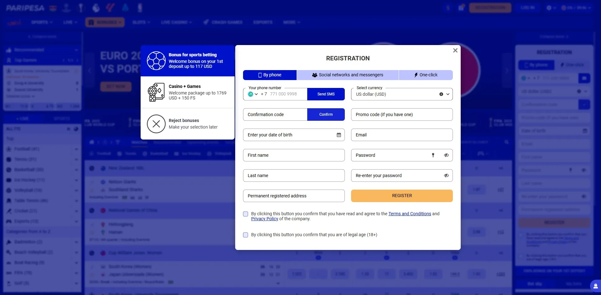 Paripesa Kenya Sign Up