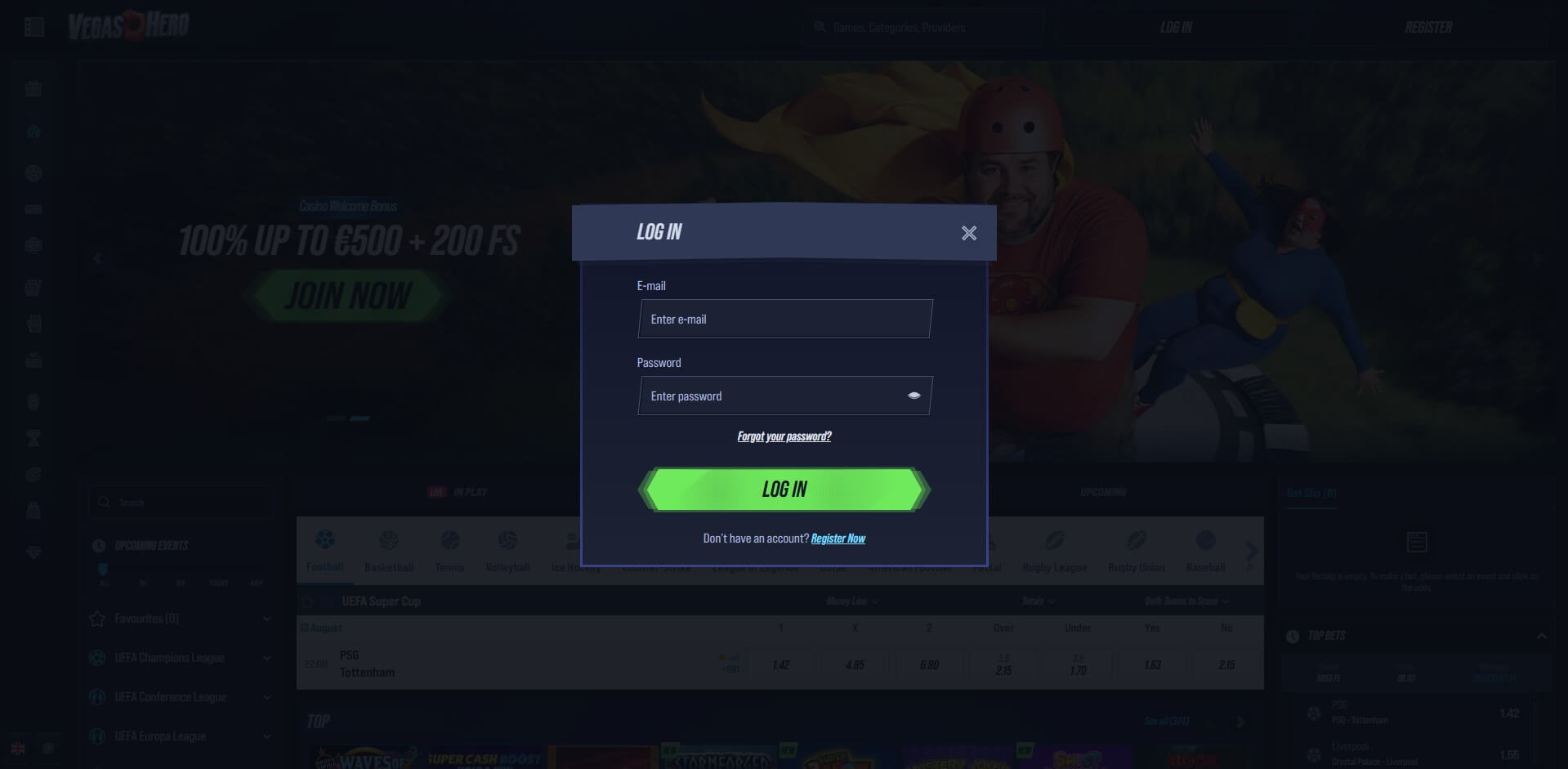 vegashero-log-in Vegashero Log In